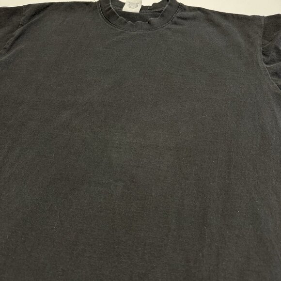 Pro Team Heavyweight T Shirt Mens XXL 24x32.5 Black Short Sleeve - Picture 4 of 9